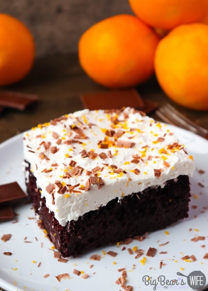 Chocolate Orange Poke Cake