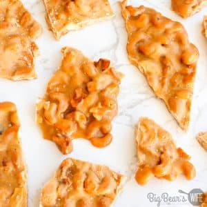 Ready to make the perfect “gift from the kitchen”? This easy homemade cashew brittle is easy to make and great to give away to friends and family around the holidays or perfect for nibbling on while watching a movie at home. Best part is this brittle won't break your teeth!