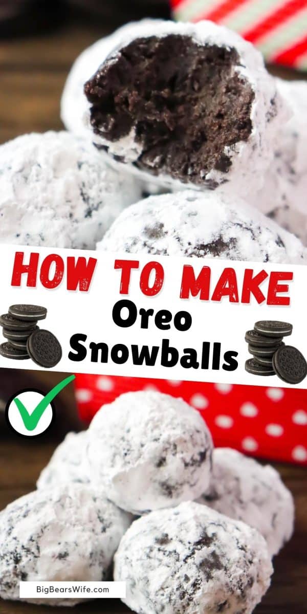 These fun treats are made with crushed OREO cookies and then rolled in powdered sugar for the perfect “snowy” looking dessert! Perfect for any holiday or Christmas party! 