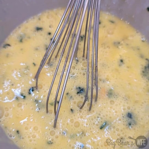 Mixed Eggs in a bowl