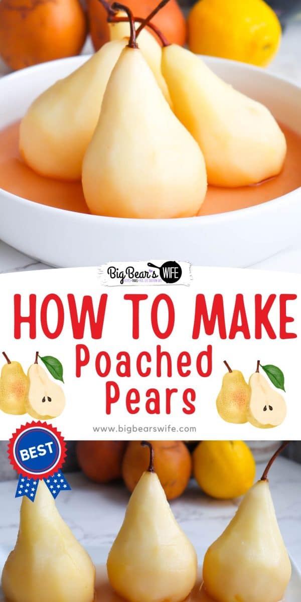 These poached pears are so easy to make and perfect when served with vanilla ice cream, homemade whipped cream or an Espresso! This recipe calls for Bosc pears specifically, as they hold their shape well when poached. This vintage recipe first appeared in the 1986 edition of Homemade Good News Cookbook.