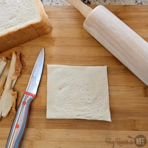 cut crust off of bread