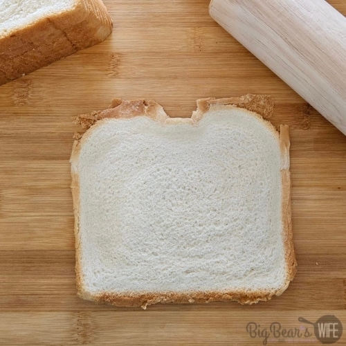 flat piece of white bread