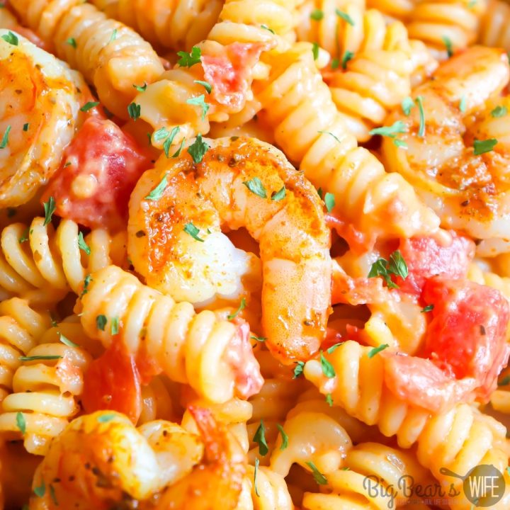 Short on time? No problem. Delicious Old Bay Shrimp Pasta is ready in under 30 minutes. This pasta meal is perfect for a quick and tasty dinner.