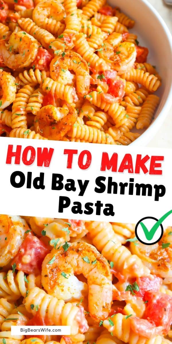 Short on time? No problem. Delicious Old Bay Shrimp Pasta is ready in under 30 minutes. This pasta meal is perfect for a quick and tasty dinner.