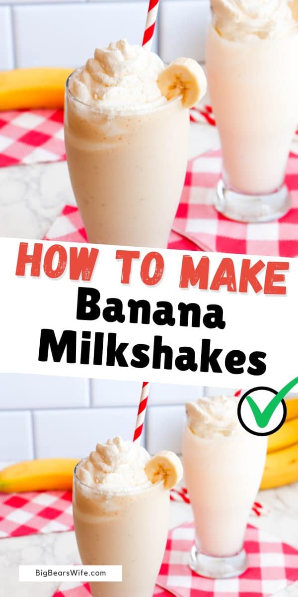 Craving something sweet and creamy? Love Bananas and Milkshakes? We’ve got the perfect dessert for you! These homemade banana milkshakes are delicious, creamy and so easy to make!