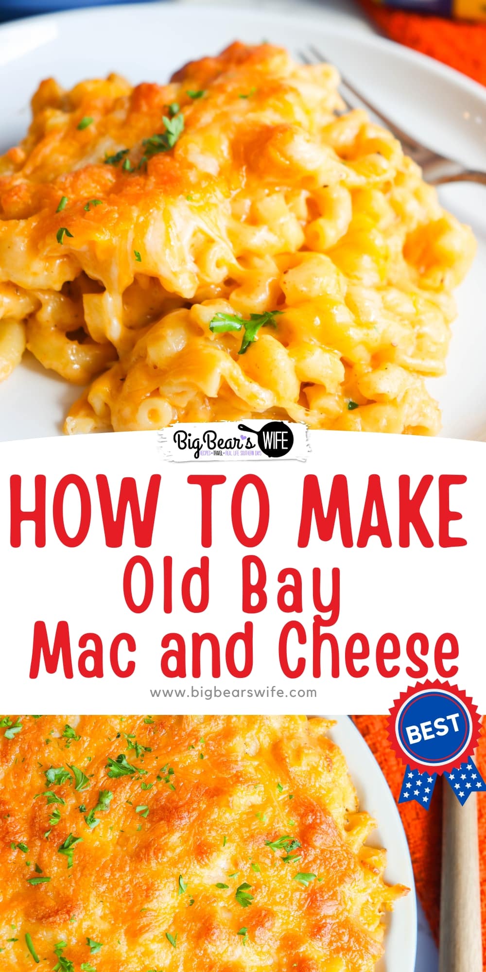 Learn how to elevate your regular mac and cheese game by adding a touch of Old Bay seasoning in this homemade Old Bay Mac and Cheese. Unleash the secret ingredient that will take this comfort food favorite to the next level. via @bigbearswife