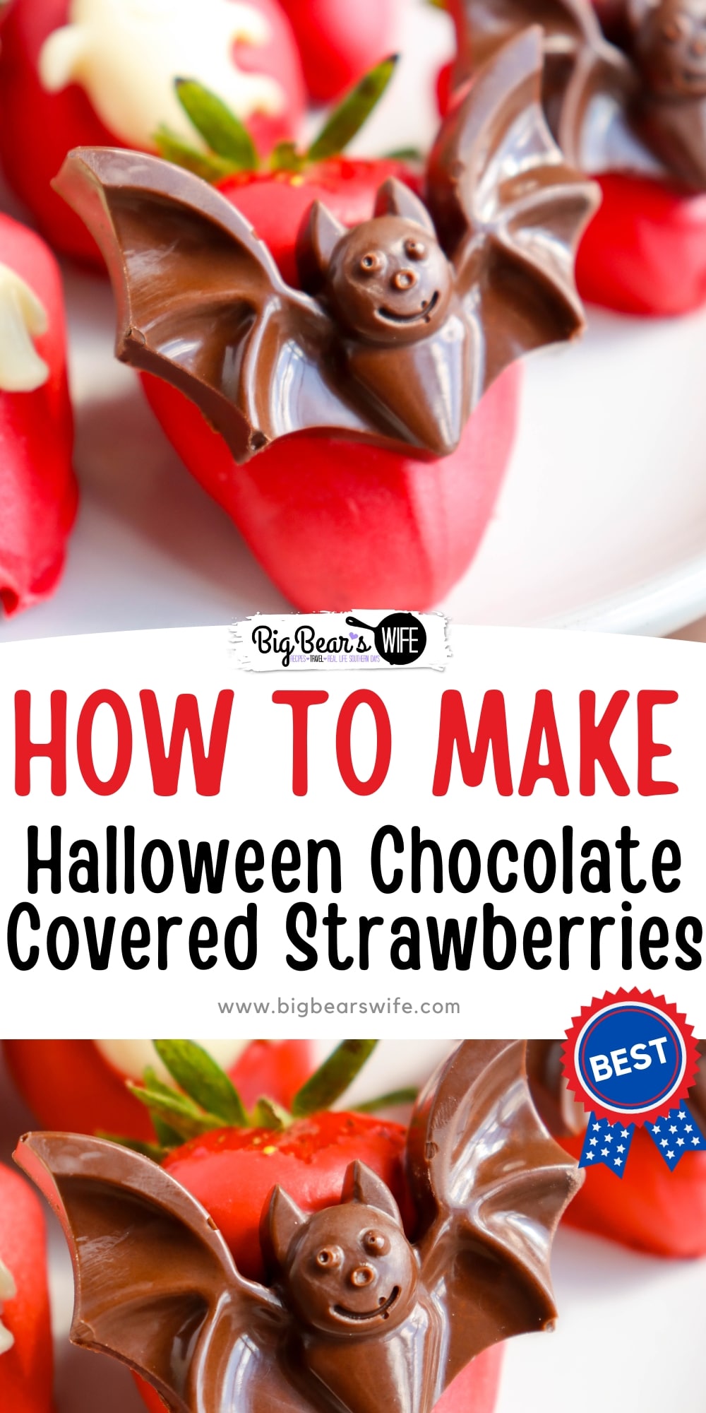 Get into the spirit of Halloween with spooky chocolate covered strawberries. Discover our step-by-step guide on how to craft these adorable and delicious Halloween Chocolate Covered Strawberries that will add a touch of spookiness to any gathering. Whether you're hosting a costume party or simply want to surprise your loved ones, these adorably haunting delights are sure to captivate everyone's attention. via @bigbearswife
