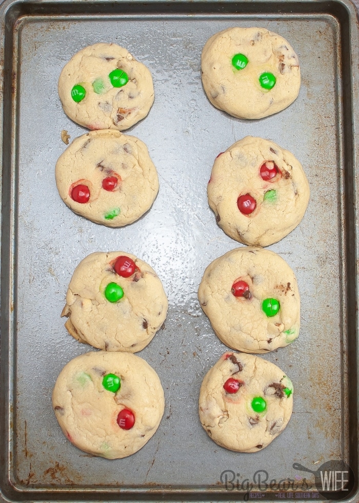 Christmas Cookies for Santa cooked on baking sheet
