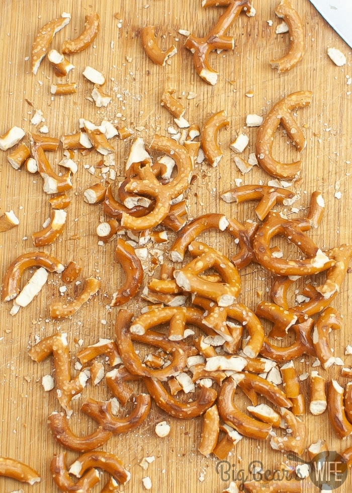 chopped pretzels