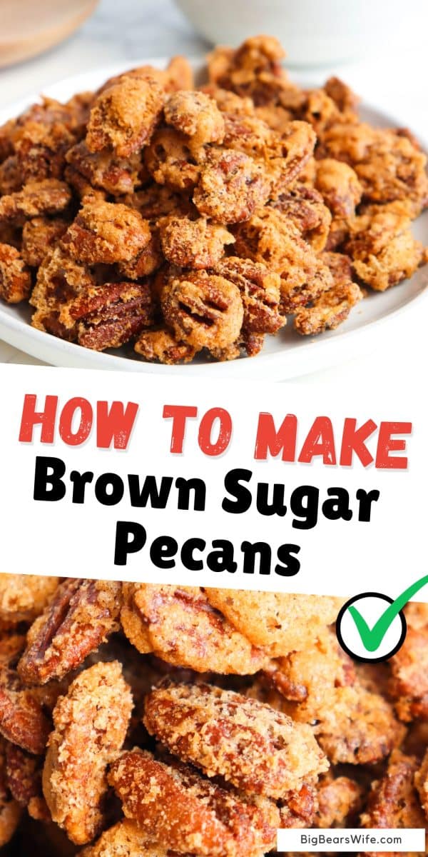 Craving a sweet and addictively crunchy snack? Look no further than these mouthwatering brown sugar pecans. You’ll love how easy these pecans are to make! They’re perfect as a snack or as a topping to salads or desserts!