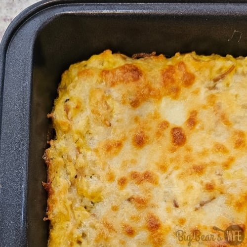 Cheesy Chicken Rice a Roni Casserole in pan (1)