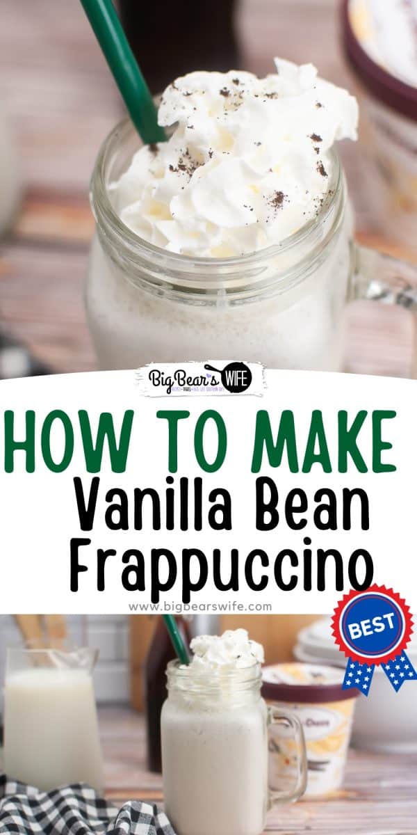 Tired of waiting in long lines at the coffee shop? With this homemade vanilla bean frappuccino recipe, you can skip the hassle and make your favorite icy beverage right in your own kitchen. This homemade Frappuccino is sure to satisfy your craving.