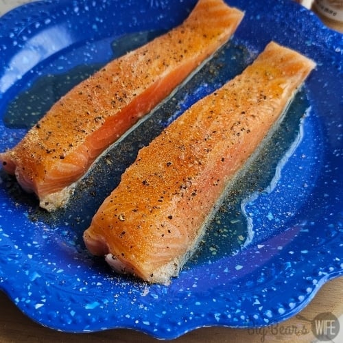 seasoned Raw Salmon