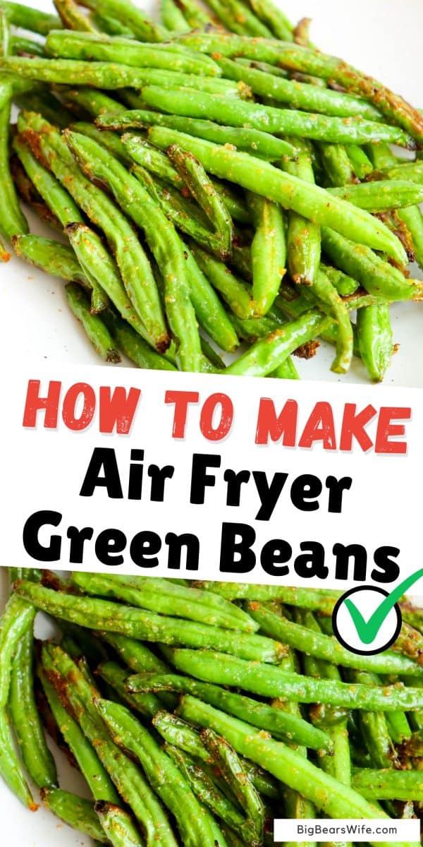 Need a quick and easy side dish for dinner or lunch? These Air Fryer Green Beans are so simple to make!