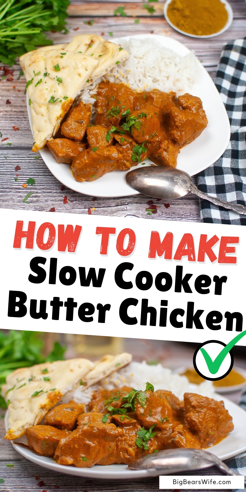 Uncover the secrets to making the perfect butter chicken in a slow cooker. From the rich blend of spices to the creamy texture of the sauce, this recipe will have your taste buds dancing with delight. via @bigbearswife
