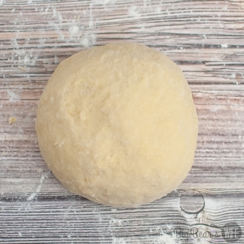 rolled dough for homemade pasta