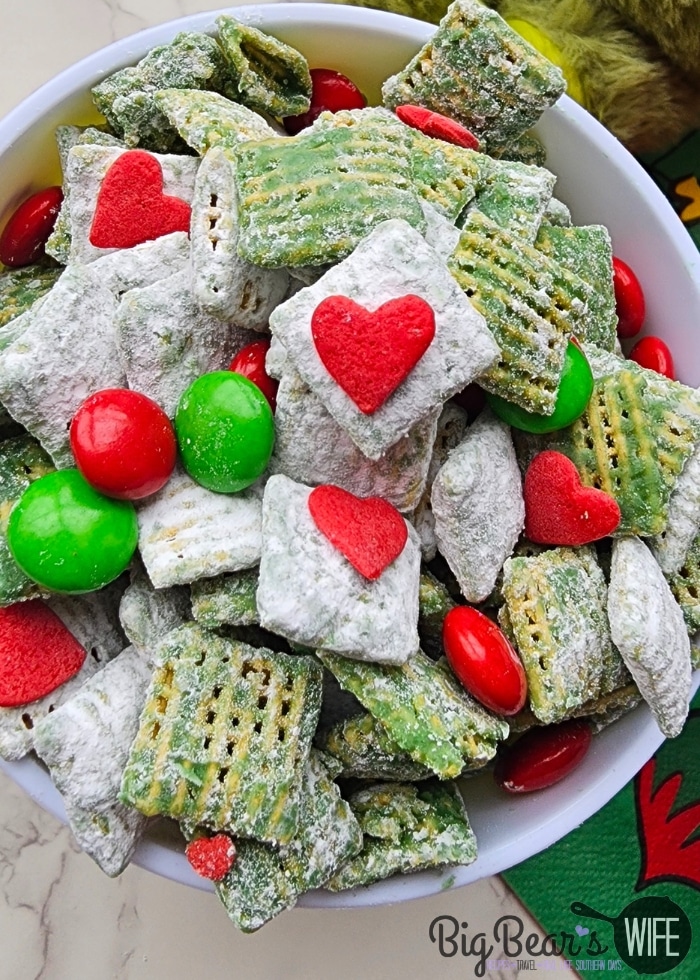 Grinch Chex Mix - Grinch Puppy Chow