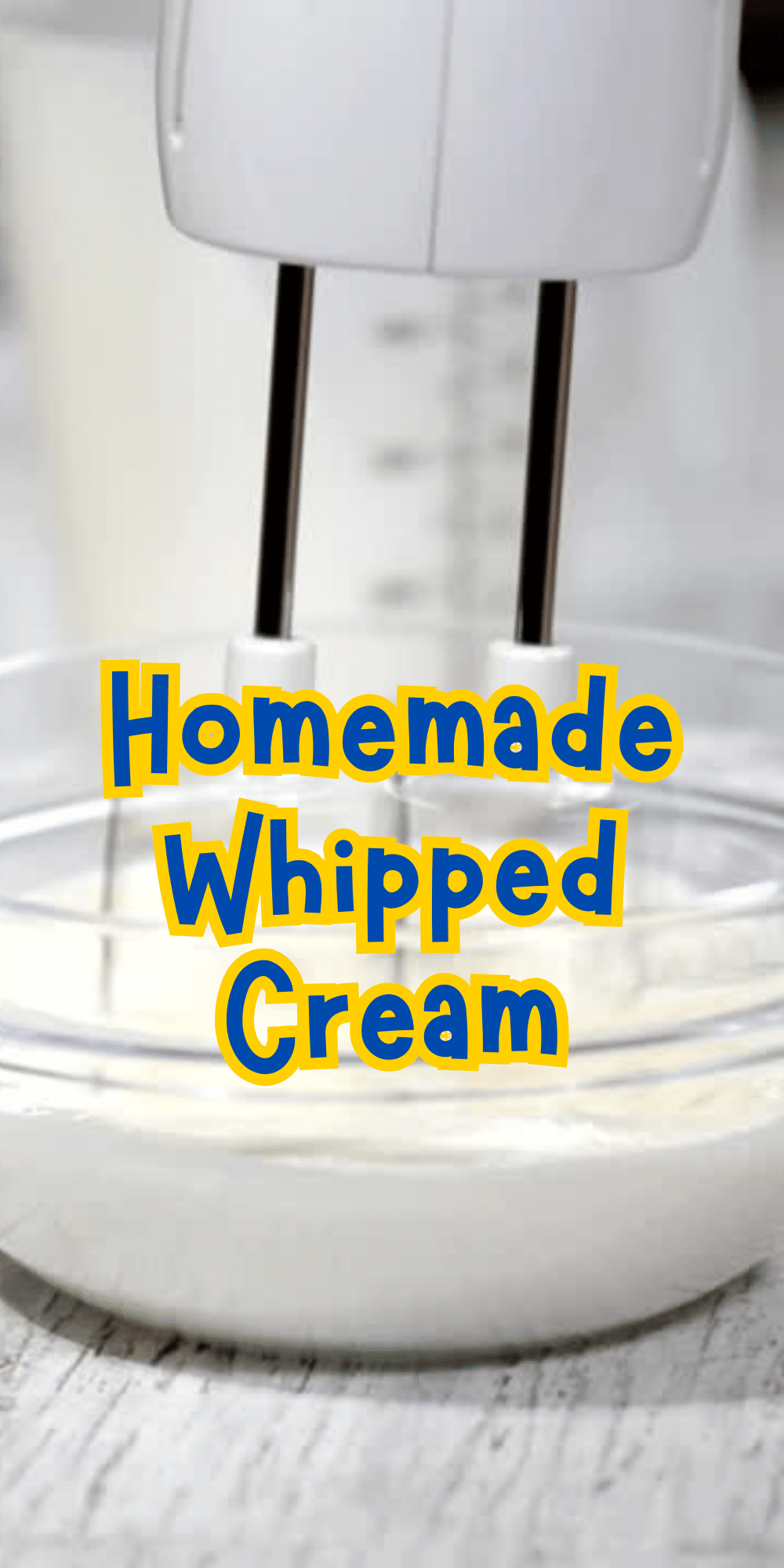 Homemade whipped cream is so easy to make and tastes SO much better than store-bought. All you need is heavy whipping cream, powdered sugar, and vanilla &mdash; ready in 5 minutes! Perfect for pies, hot chocolate, fruit, waffles, cakes, and more. Save this easy whipped cream recipe for later! #whippedcream #homemade #desserttopping #easyrecipes via @bigbearswife
