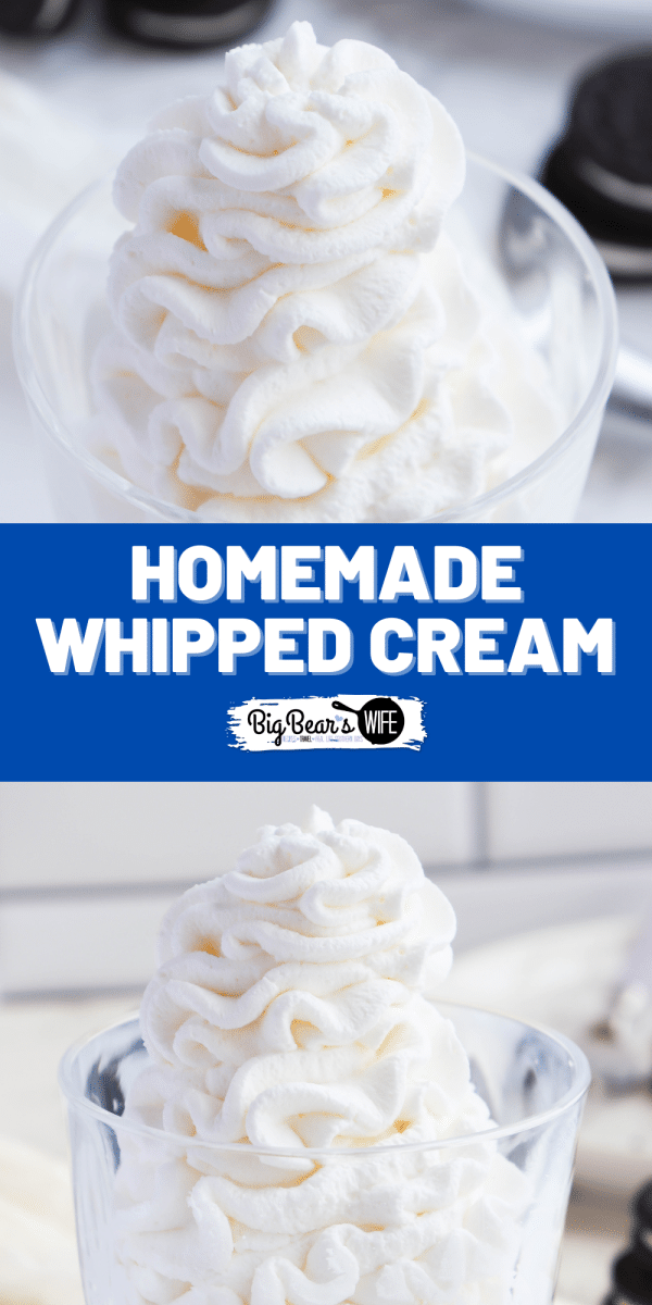 Pin for Homemade Whipped Cream