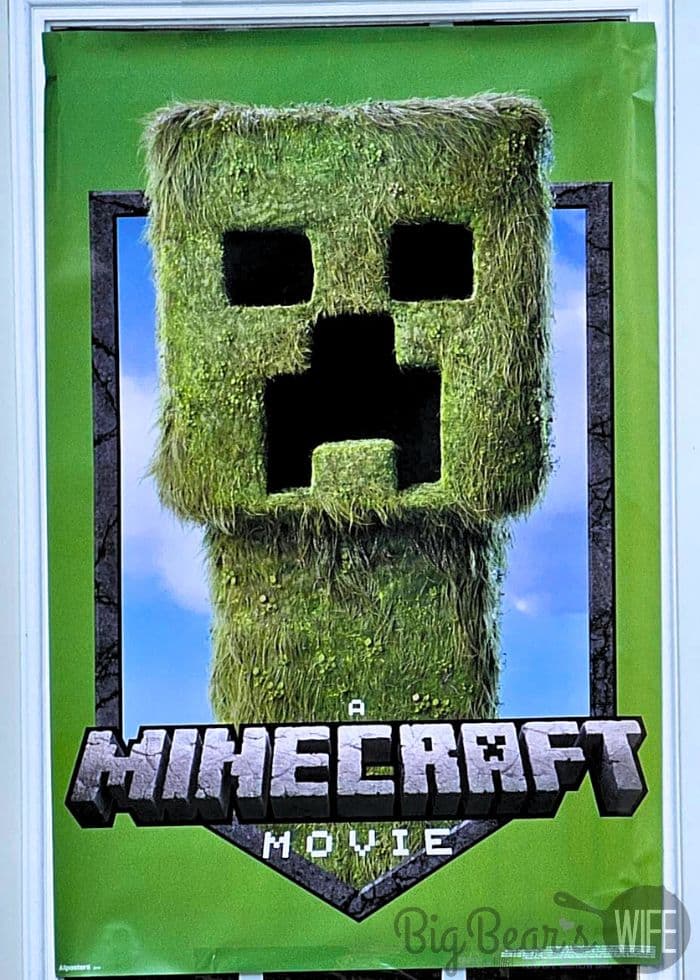 Minecraft Movie Themed Posters as party decor