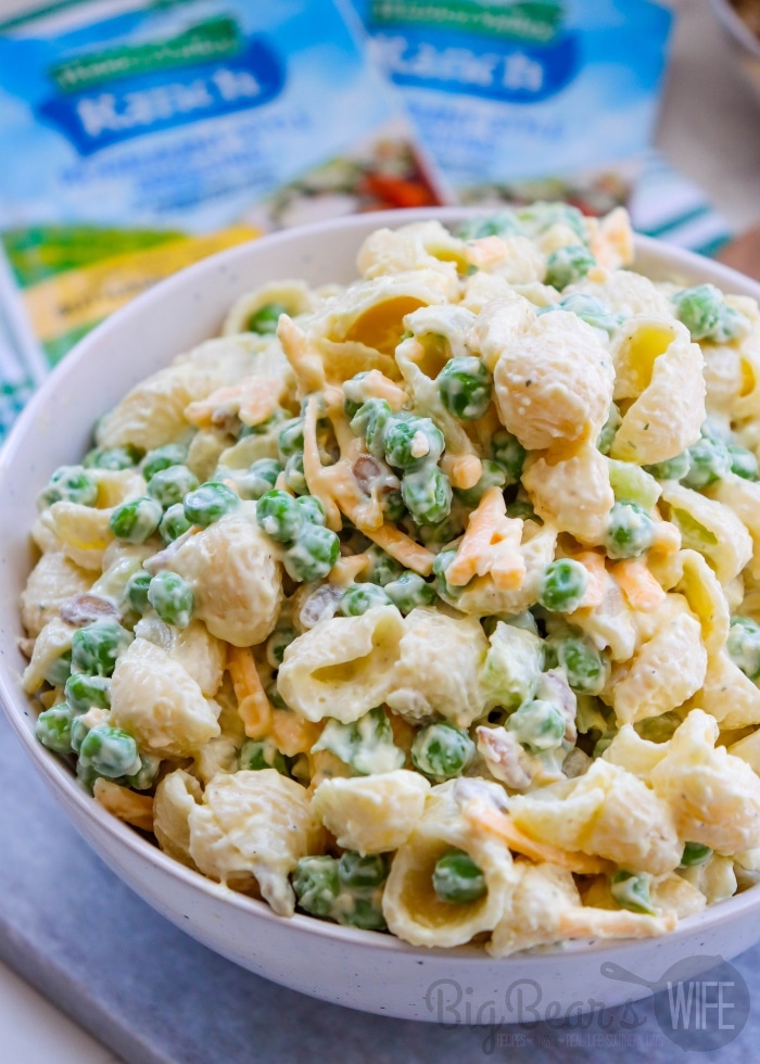 Creamy Ranch Pea Pasta Salad