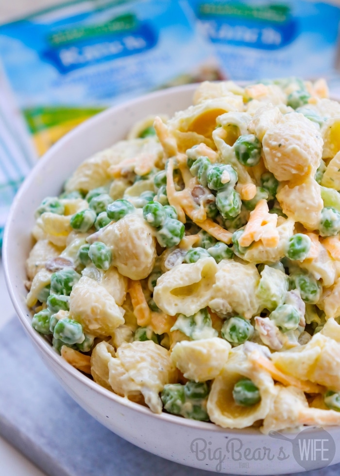 Creamy Ranch Pea Pasta Salad