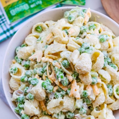 Creamy Ranch Pea Pasta Salad