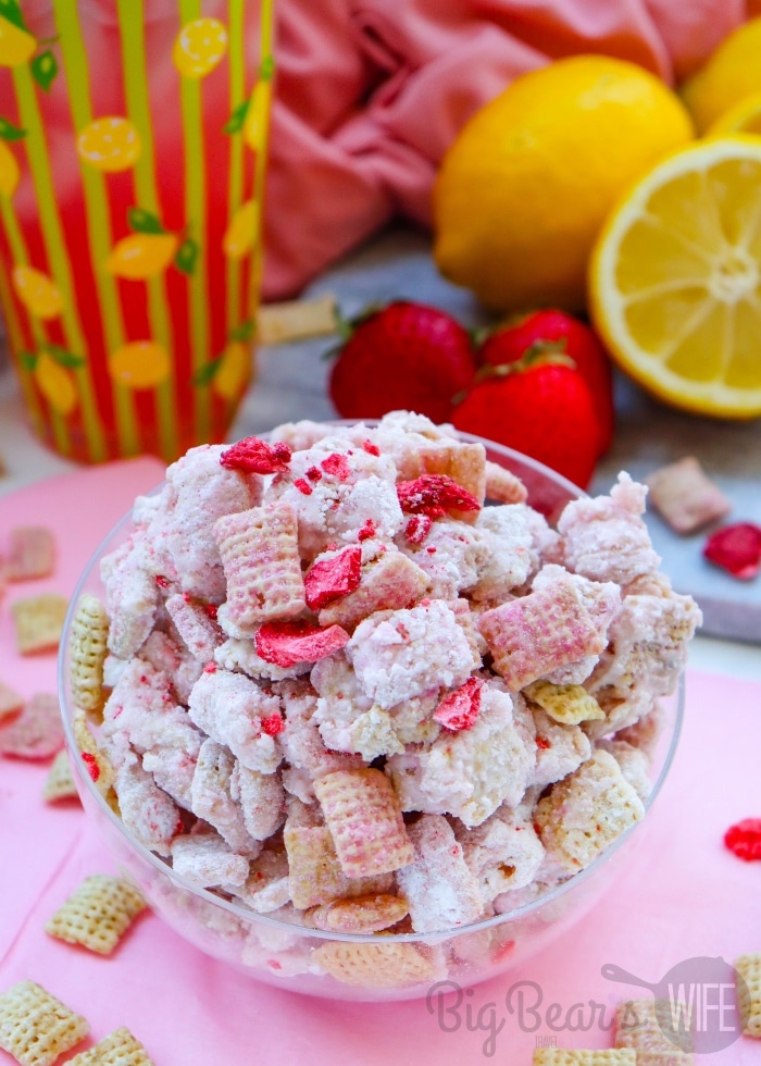 Strawberry Pink Lemonade Chex Mix