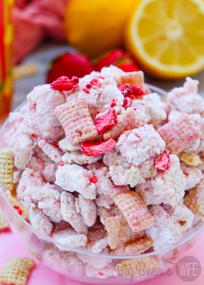 Strawberry Pink Lemonade Chex Mix